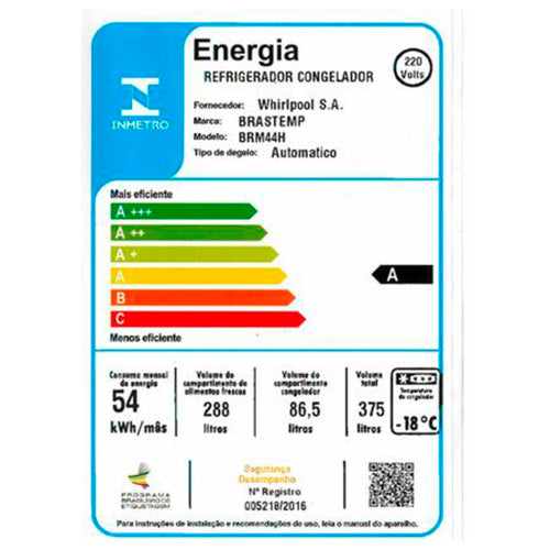 REF 375L BRASTEMP 2P FROST FREE