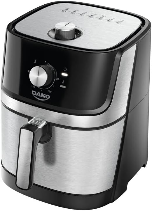 FRITADEIRA AIR FRYER DAKO 5 LITROS COM PAINEL ANALOGICO 220V
