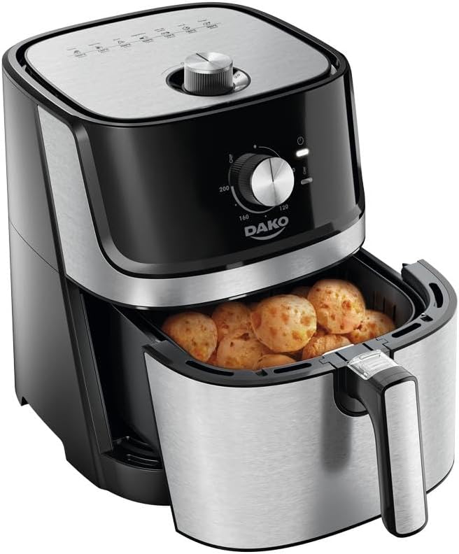 FRITADEIRA AIR FRYER DAKO 5 LITROS COM PAINEL ANALOGICO 220V